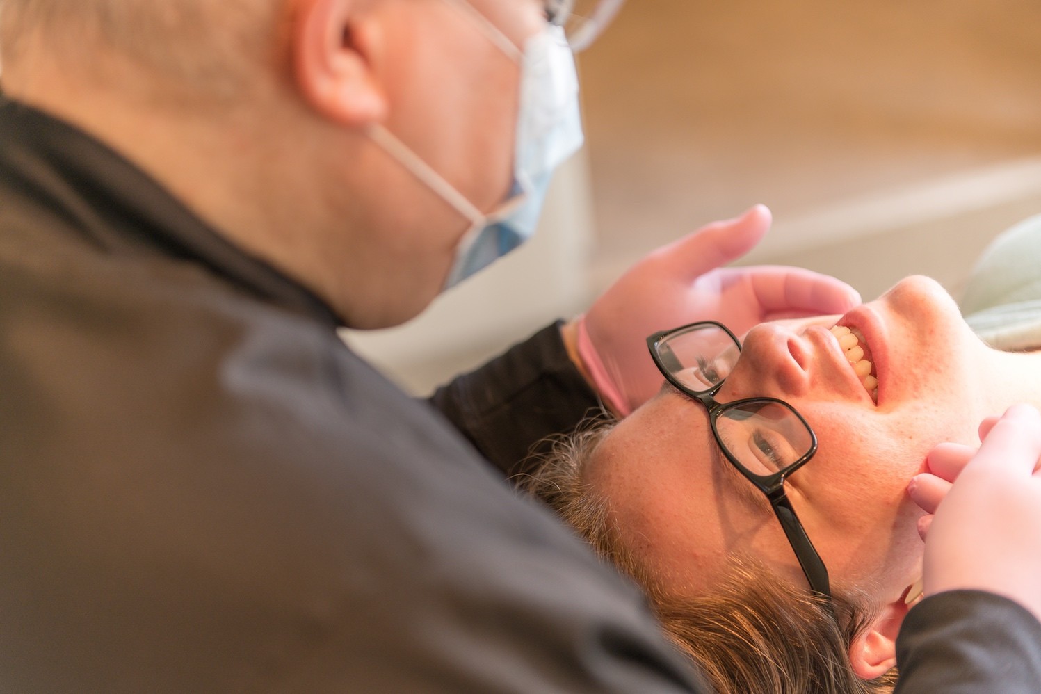 smiling patient at all smiles dental 